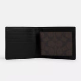 Coach Boxed 3 In 1 Wallet Gift Set In Signature Canvas - Qb/Walnut/Black | Coach 經典印花兩摺真皮短銀包禮盒套裝 - Qb/Walnut/Black