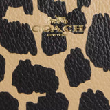 Coach Corner Zip Wristlet With Leopard Print - Leopard Multi | Coach 豹紋荔枝紋真皮手拿包 - Leopard Multi