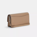 Coach Eliza Small Flap Crossbody - Silver/Taupe | Coach 小牛皮翻蓋兩用斜孭袋 - Silver/Taupe