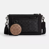 Coach Holden Crossbody In Signature Canvas - Black | Coach 經典印花二合一兩用真皮斜背包 - 黑色