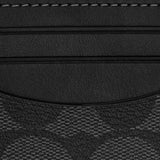 Coach Slim Id Card Case In Signature Canvas - Charcoal Black | Coach 薄身經典印花真皮卡套 - Charcoal Black