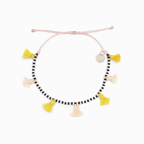 Copacabana Tassel Black&White | Copacabana Tassel 手工製流蘇吊墜防水手繩・Black&White