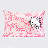 Hello Kitty x Kitsch Satin Pillowcase - Pink Hello Kitty Faces | Hello Kitty x Kitsch舒適睡眠枕頭套 - Pink Hello Kitty Faces