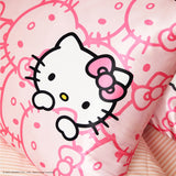 Hello Kitty x Kitsch Satin Pillowcase - Pink Hello Kitty Faces | Hello Kitty x Kitsch舒適睡眠枕頭套 - Pink Hello Kitty Faces