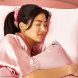 Hello Kitty x Kitsch Satin Pillowcase - Solid Pink Hello Kitty Face | Hello Kitty x Kitsch舒適睡眠枕頭套 - Solid Pink Hello Kitty Face