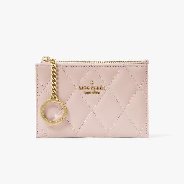 Kate Spade Carey Cardholder - Rose Smoke | Kate Spade 菱格真皮散紙包/卡片套 - Rose Smoke