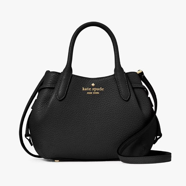 Kate Spade Dumpling Mini Satchel - Black | Kate Spade Dumpling 荔枝紋真皮兩用迷你餃子袋 - 黑色