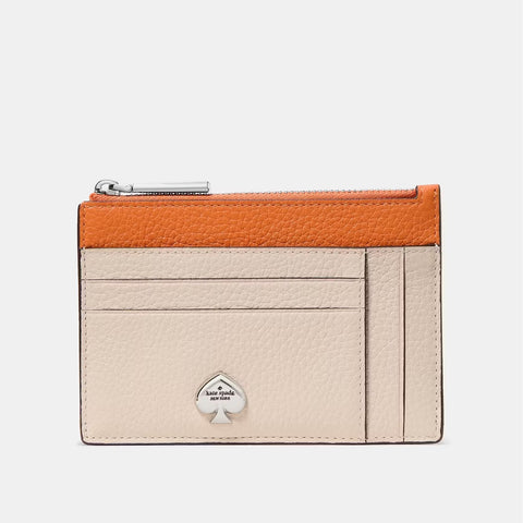 Kate Spade Kayla Large Slim Cardholder - Milk Glass Multi | Kate Spade 荔枝角紋真卡片套/散紙包 - Milk Glass Multi