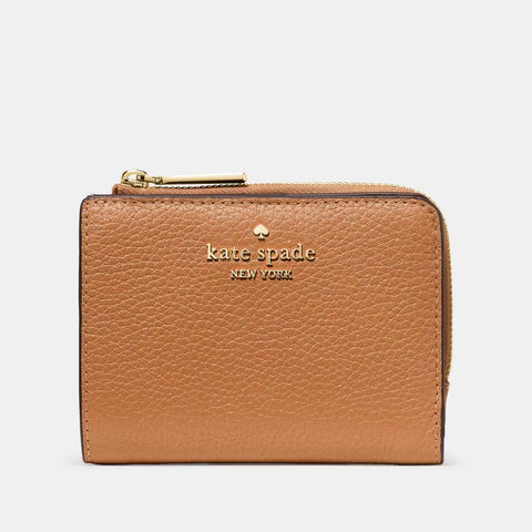 Kate Spade Small L-Zip Wallet - Bungalow | Kate Spade 石紋真皮啡色短銀包 - Bungalow