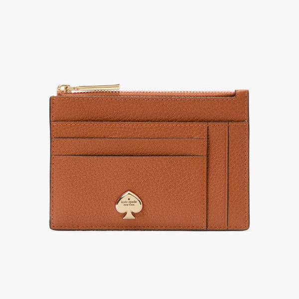 Kate Spade Kayla Large Slim Cardholder - Warm Gingerbread | Kate Spade 荔枝角紋真卡片套/散紙包 - Warm Gingerbread