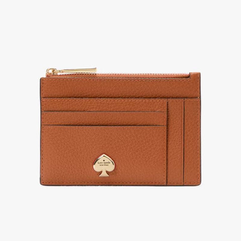 Kate Spade Kayla Large Slim Cardholder - Warm Gingerbread | Kate Spade 荔枝角紋真卡片套/散紙包 - Warm Gingerbread