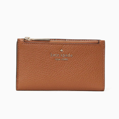 Kate Spade Leila Small Bifold Wallet - Gingerbread | Kate Spade 荔枝紋真皮短銀包 - Gingerbread