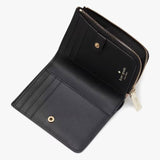 Kate Spade Madison Small L Zip Wallet - Toasted Hazelnut Multi | Kate Spade 十字紋真皮拼色短銀包 - Toasted Hazelnut Multi