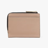 Kate Spade Madison Small L Zip Wallet - Toasted Hazelnut Multi | Kate Spade 十字紋真皮拼色短銀包 - Toasted Hazelnut Multi