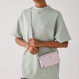 Kate Spade Staci Dual Zip Around Crossbody - Lilac Moonlight | Kate Spade 十字斜紋真皮小方包 - Lilac Moonlight