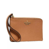 Kate Spade Lucy Small Card Holder Wristlet - Bungalow | Kate Spade 奶茶色荔枝紋真皮手拿包