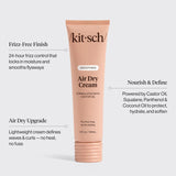 KITSCH Smoothing Air Dry Cream 148ml | Frizz-Free Natural Styling Hair Cream | KITSCH 抗毛燥免吹燙造型護髮乳 148ml