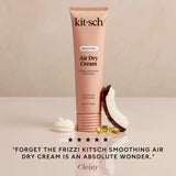 KITSCH Smoothing Air Dry Cream 148ml | Frizz-Free Natural Styling Hair Cream | KITSCH 抗毛燥免吹燙造型護髮乳 148ml