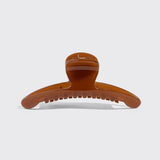 Kitsch Eco-Friendly Plastic Large Arched Clip - Mocha | Kitsch 果凍感弧形抓夾 - 摩卡色