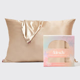 Holiday Satin Standard Pillowcase 2pc - Champagne | Kitsch舒適緞面枕頭套禮盒兩個裝 - 香檳金色