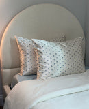 Satin Sleep Pillowcase - Pearlized Cream & Coastal Blue Print | 舒適緞面枕頭套 -海岸風情印花