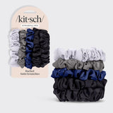 Midnight Satin Petite Scrunchies 5pc Set | 幼身Satin柔軟髮圈5條裝 - Midnight
