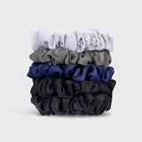 Midnight Satin Petite Scrunchies 5pc Set | 幼身Satin柔軟髮圈5條裝 - Midnight