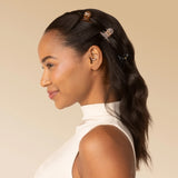 Kitsch Eco-Friendly Mini Arched Clips 6pc Set - Soft Pink, Mocha & Black | Kitsch 果凍感弧形迷你6件裝抓夾