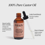 100% Pure Organic Cold-Pressed Castor Oil (2oz) | 100%有機冷壓蓖麻油 (2oz)