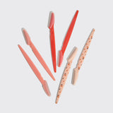 Kitsch Recycled Plastic Dermaplaners 6pc Set - Assorted Cherry | Kitsch 面部修毛器修眉刀