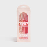 Kitsch Recycled Plastic Dermaplaners 6pc Set - Assorted Cherry | Kitsch 面部修毛器修眉刀