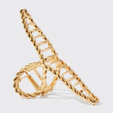 Kitsch Metal Rope Claw Clip 1pc - Gold | Kitsch 金屬扭紋髪夾