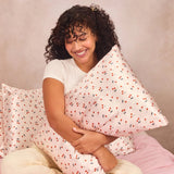 Satin Pillowcase - Cherry Print | 舒適緞面枕頭套 - 櫻桃