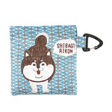 Kusuguru Foldable Shopping Bag / Eco Bag - Blue Shiba | Kusuguru可摺疊便攜環保袋 - 藍色柴犬