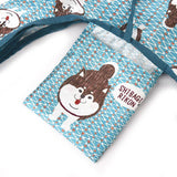 Kusuguru Foldable Shopping Bag / Eco Bag - Blue Shiba | Kusuguru可摺疊便攜環保袋 - 藍色柴犬