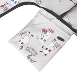 Kusuguru Foldable Shopping Bag / Eco Bag - Gray Eyewear Cat | Kusuguru可摺疊便攜環保袋 - 灰色眼鏡貓
