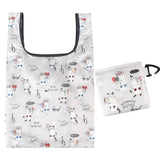 Kusuguru Foldable Shopping Bag / Eco Bag - Gray Eyewear Cat | Kusuguru可摺疊便攜環保袋 - 灰色眼鏡貓