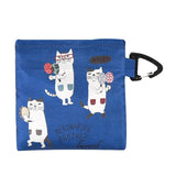 Kusuguru Foldable Shopping Bag/ Eco Bag - Blue Eyewear Cat | Kusuguru可摺疊便攜環保袋 - 藍色眼鏡貓