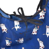 Kusuguru Foldable Shopping Bag/ Eco Bag - Blue Eyewear Cat | Kusuguru可摺疊便攜環保袋 - 藍色眼鏡貓