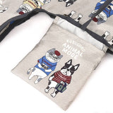 Kusuguru Foldable Shopping Bag / Eco Bag - Eyewear Cat and Dog | Kusuguru可摺疊便攜環保袋 - 眼鏡貓和狗