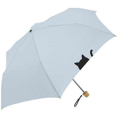 Japan Mikuni Folding Umbrella - Blue (Beige) | 日本三国 超輕量晴雨兼用貓雨傘 (藍色)
