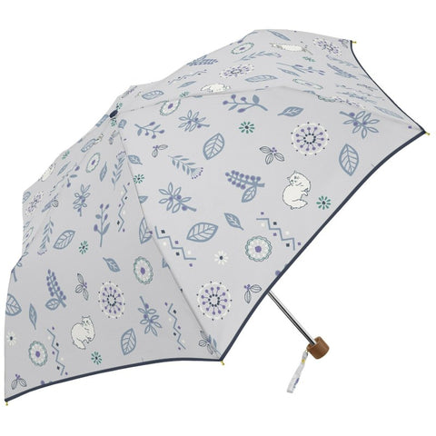 Japan Mikuni Folding Umbrella - Kasvia & Cat (Gray) | 日本三国 超輕量晴雨兼用貓雨傘 (灰色)