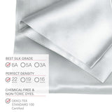 22 Momme Mulberry Pillowcase - Modern Gray (Set Of 2) | 22姆米美肌真絲枕頭套 - 銀灰色 (兩個裝)