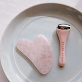 Moody Mood Under-Eye Roller & Rose Quartz Gua Sha Set | 冰感眼部按摩棒及粉晶刮痧板套裝