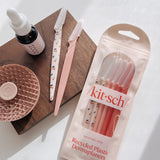 Kitsch Recycled Plastic Dermaplaners 6pc Set - Assorted Cherry | Kitsch 面部修毛器修眉刀