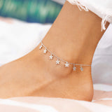 Pura Vida Silver Bitty Daisies Anklet | Pura Vida 小雛菊銀色腳鏈