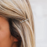 Pura Vida Silver Wave Hair Barrettes - Set Of 2 | Pura Vida 銀色波浪髮夾 - 兩支裝