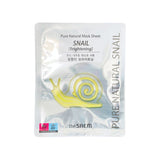 the SAEM Pure Natural Mask 20ml (Snail Brightening) x 5 Sheets | the SAEM 蝸牛亮白保濕精華面膜 20ml(5片)