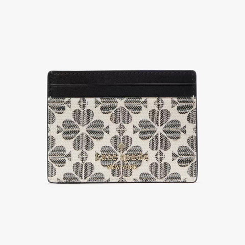 Kate Spade Signature Spade Flower Small Slim Card Holder - Navy Multi | Kate Spade 經典黑桃印花卡片套 - 深藍色拼色