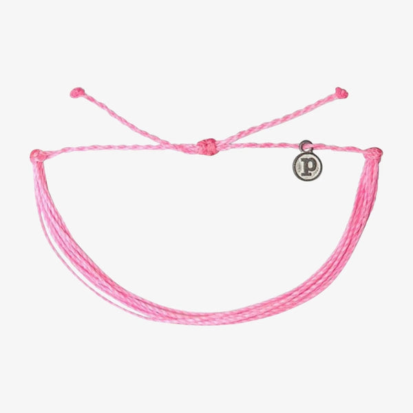 Handmade Original Waterproof Bracelet - Solid Pink | Pura Vida 手工製防水手繩 - Solid Pink